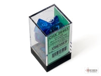 Chessex Dice Set: Gemini Blue-Blue/light blue Luminary Polyhedral 7-Dice Set : CHX26463