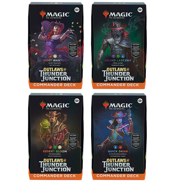 mtg quick draw card list Magic the Gathering: Outlaws of Thunder Junction: Commander Deck – By The Board Games & Entertainment