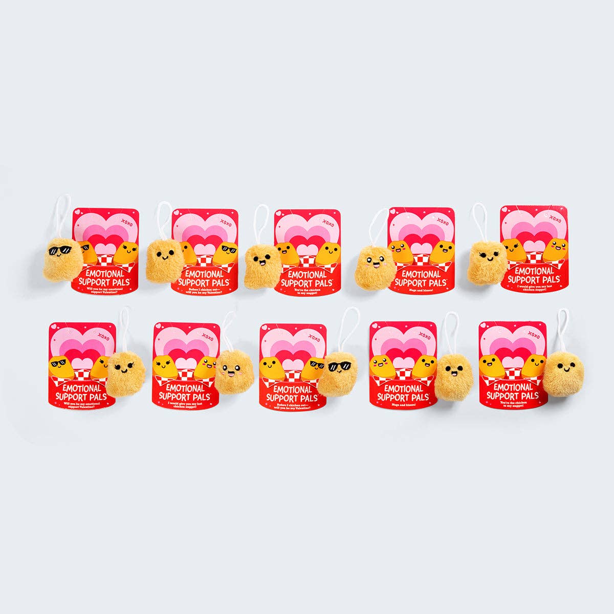 Emotional Support Nuggies Valentine's Day Cards 8 pack