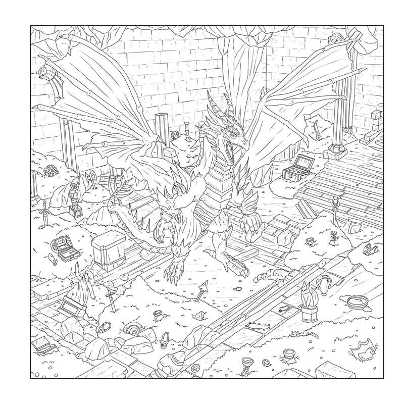 Düngeonmeister Goblin Quest Coloring Book