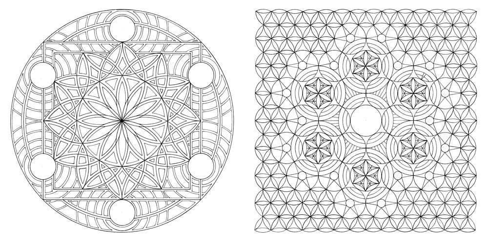 The Golden Ratio Coloring Book: And Mathematical Patterns