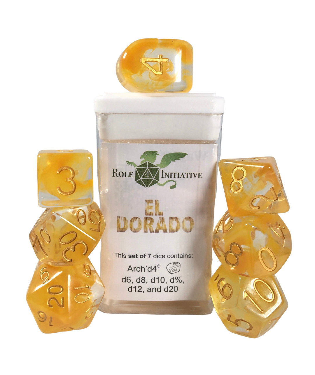 Diffusion El Dorado - Set of 7 Dice