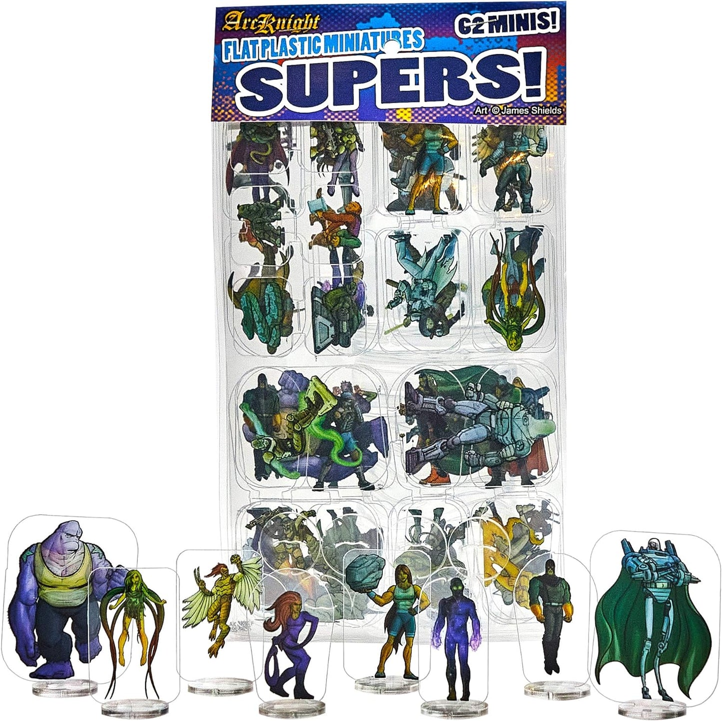 (CLEARANCE) Flat Plastic Miniatures: Supers!