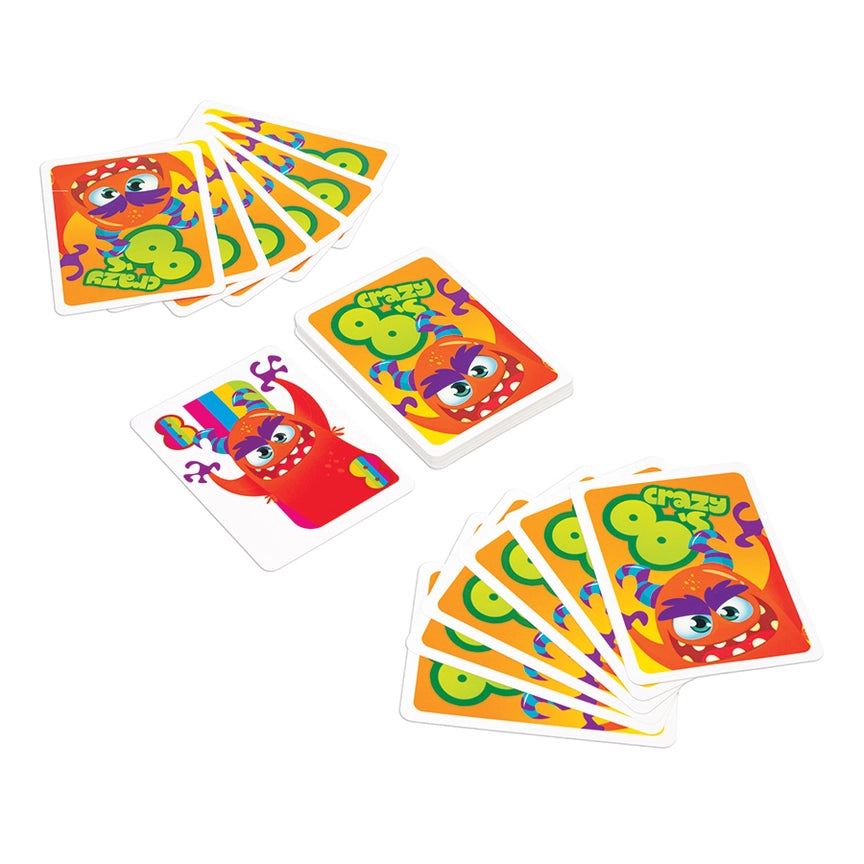 Crazy 8's Card Game - Monster Mayhem Edition