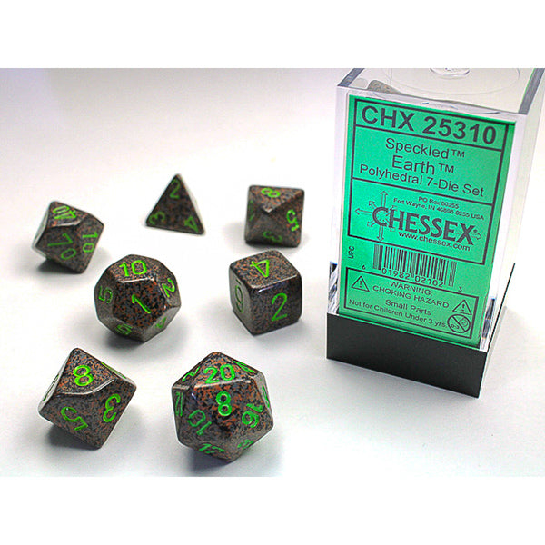 Chessex Dice Set: Speckled Earth Polyhedral 7-Dice Set: CHX25310