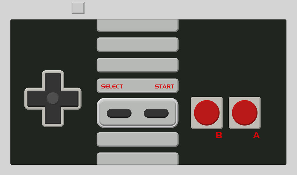 GamerMats Controller - Playmat - Premium White Stitched - 24" x 14" x 1/8"