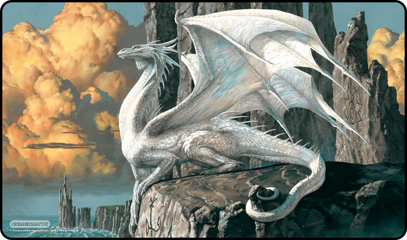 GamerMats Hobsyllwin by Ciruelo Playmat - Black Stitched Edging 24" x 14" x 1/8"