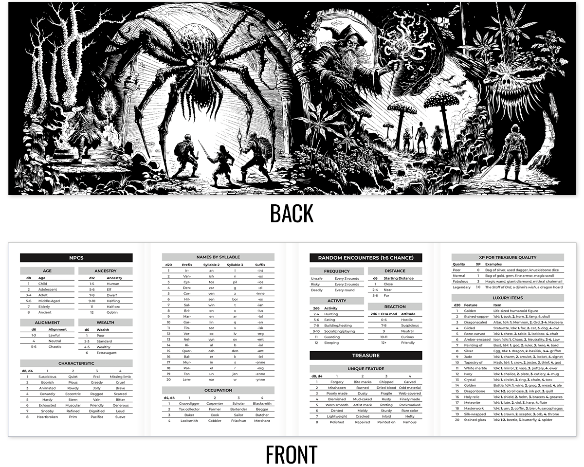 Shadowdark RPG GM Screen