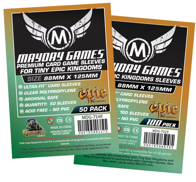 Mayday Games Tiny Epic Kingdoms 88 x 125mm Sleeves Mayday Games Tiny Epic Kingdoms 88 x 125mm Sleeves