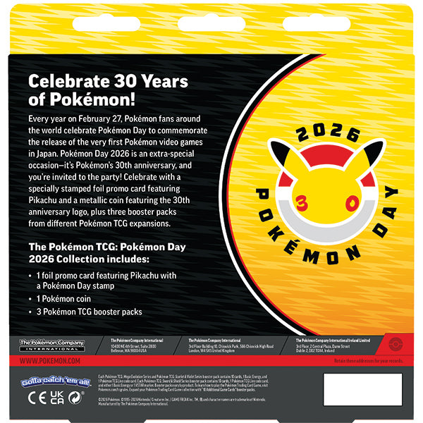 Pokémon TCG: Pokemon Day 2026 Collection