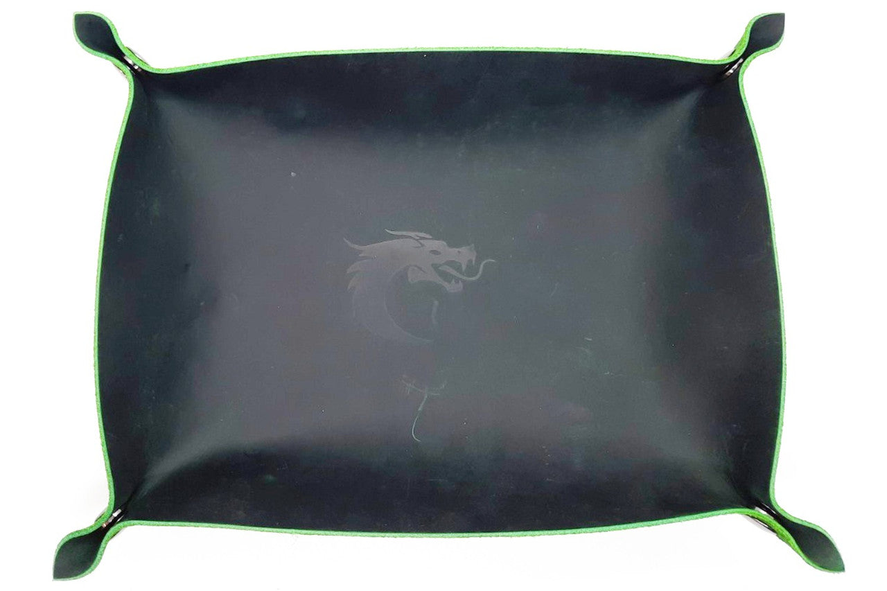 Old School Dice: Ultimate Rolling Tray - Green