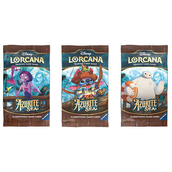 Disney Lorcana: Azurite Sea Booster Pack By The Board Games & Entertainment Disney Lorcana: Azurite Sea Booster Pack By The Board Games & Entertainment