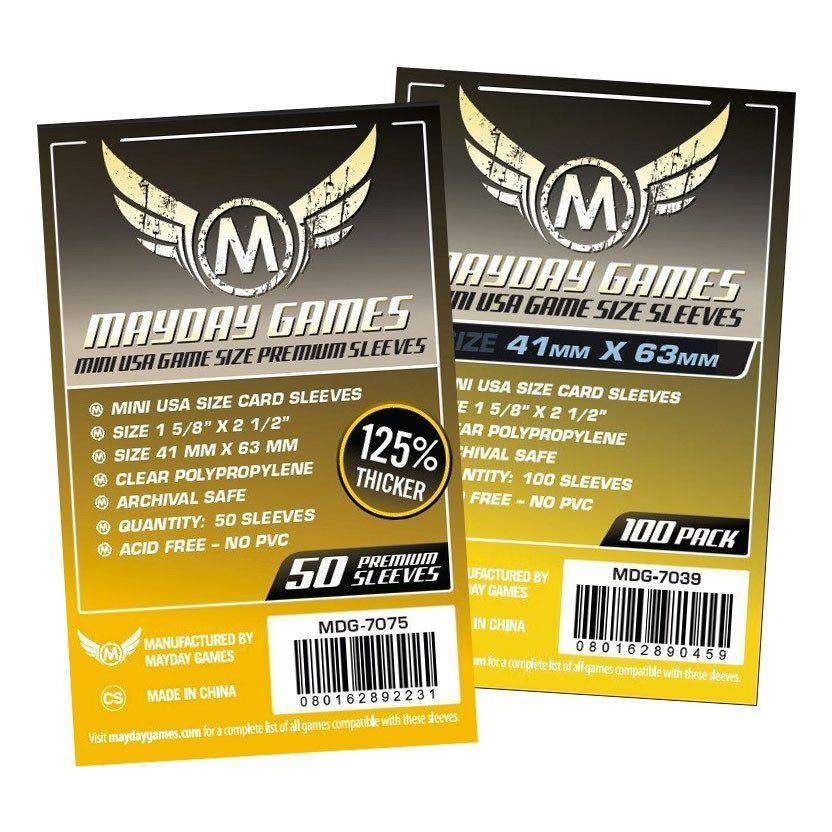 Premium Mini USA Yellow Sleeves 41 x 63 mm (50) Premium Mini USA Yellow Sleeves 41 x 63 mm (50)
