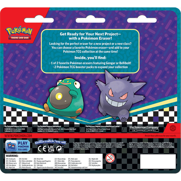 Pokemon TCG: Back to School 2024 Eraser Blister Pack – By The Board Games &  Entertainment