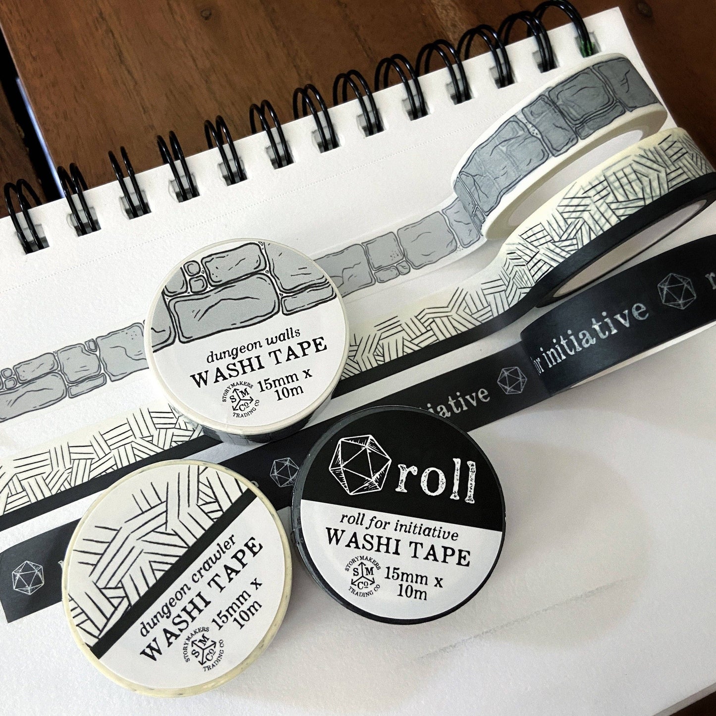Dungeon Crawler Washi Tape - Instant Dungeon Creator - for world builders, RPG, D&D, fantasy lovers and more!