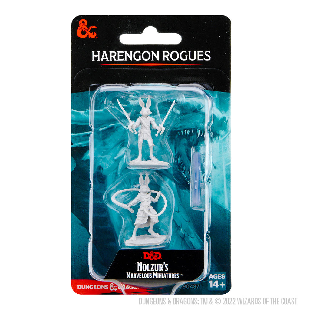 D&D Nolzur's Marvelous Miniatures: Unpainted Minis- Wave 17- Harengon Rogues