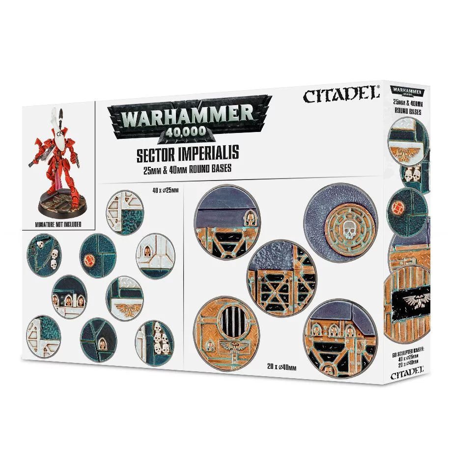 Warhammer 40,000: Sector Imperialis: 25 & 40mm Round Bases (66-92)