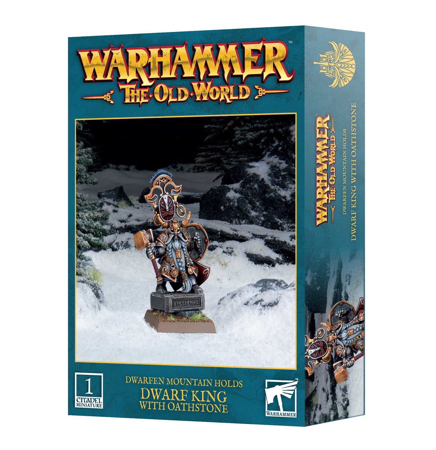 Warhammer The Old World: Dwarfen Mountain Holds: Dwarf King with Oathstone (10-16)