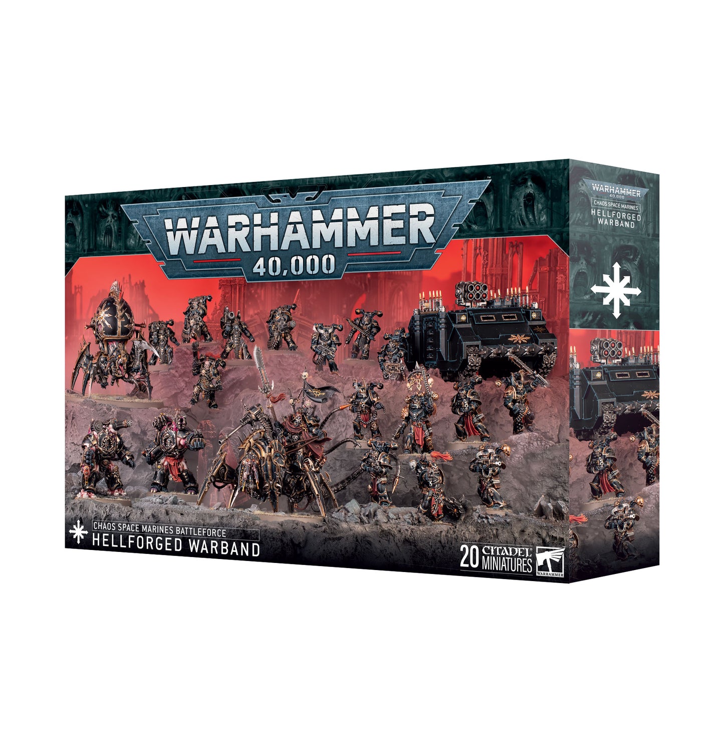 WH40K: Chaos Space Marines: Battleforce: Hellforged Warband (71-43)