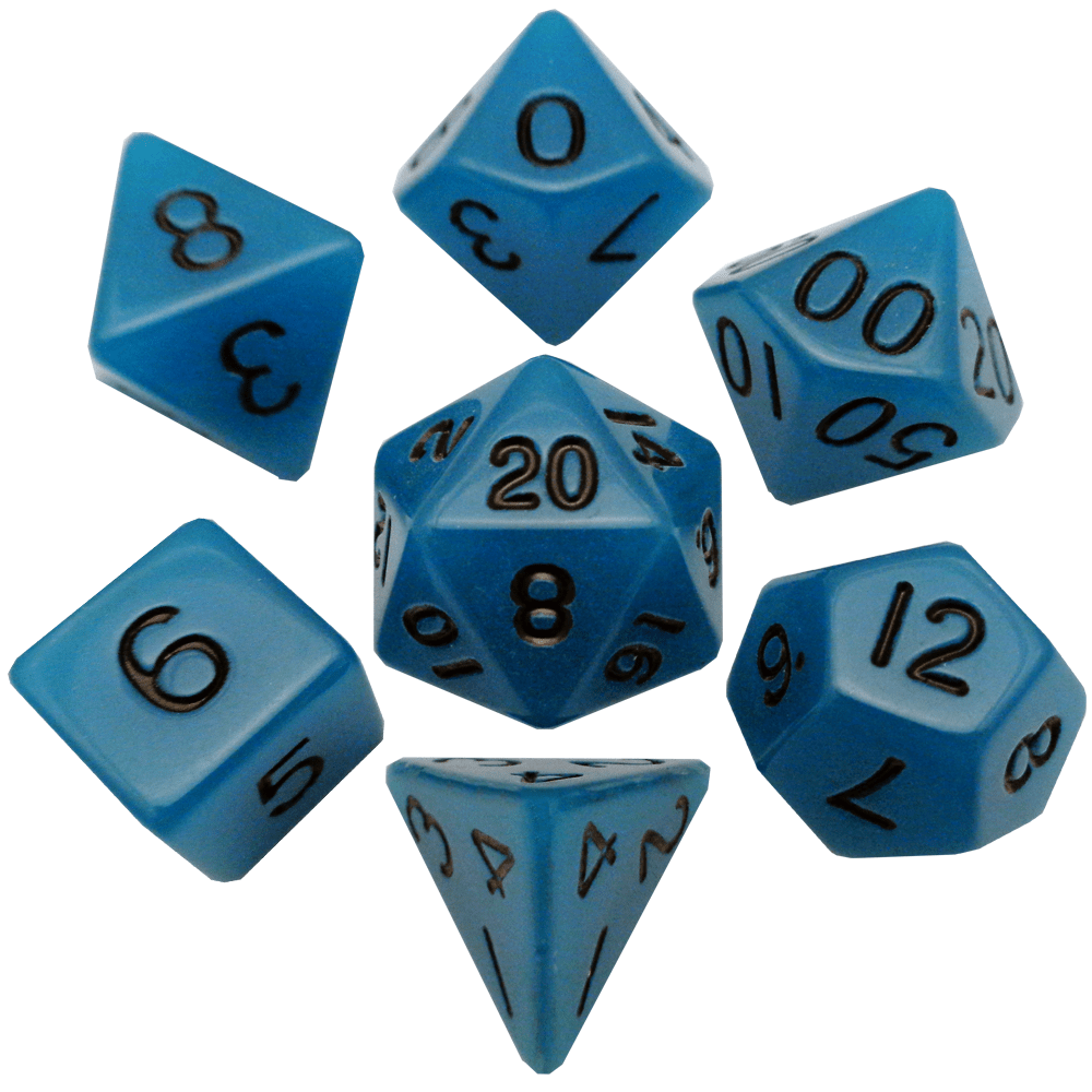 16mm Glow in the Dark Acrylic Dice Set