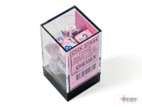 Chessex Dice Set: Festive Pop Art/blue Polyhedral 7-Dice Set : CHX27544