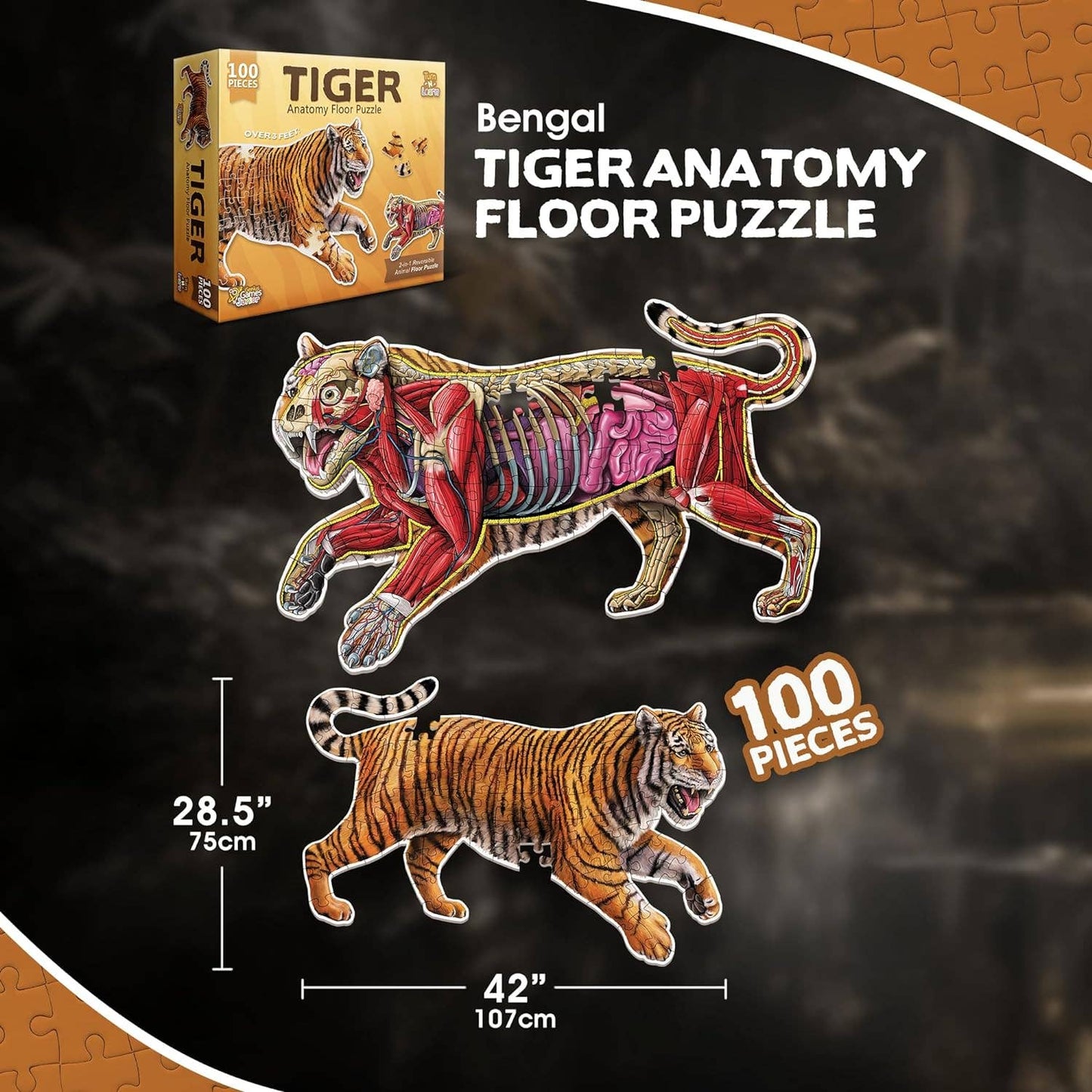 Turn N Learn: Tiger Puzzle