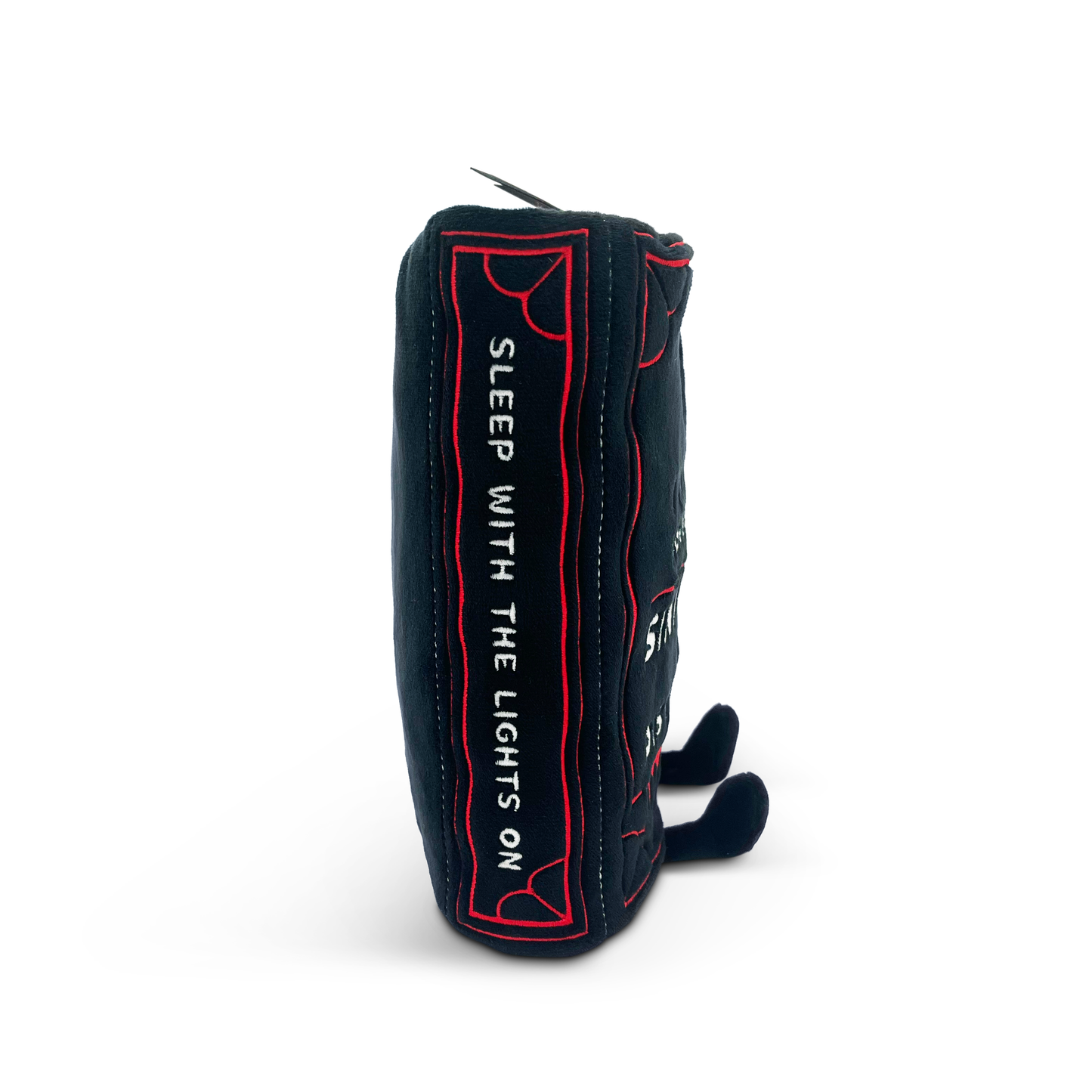 "I Like My Horrors Sinister & Disturbing" Book Plush