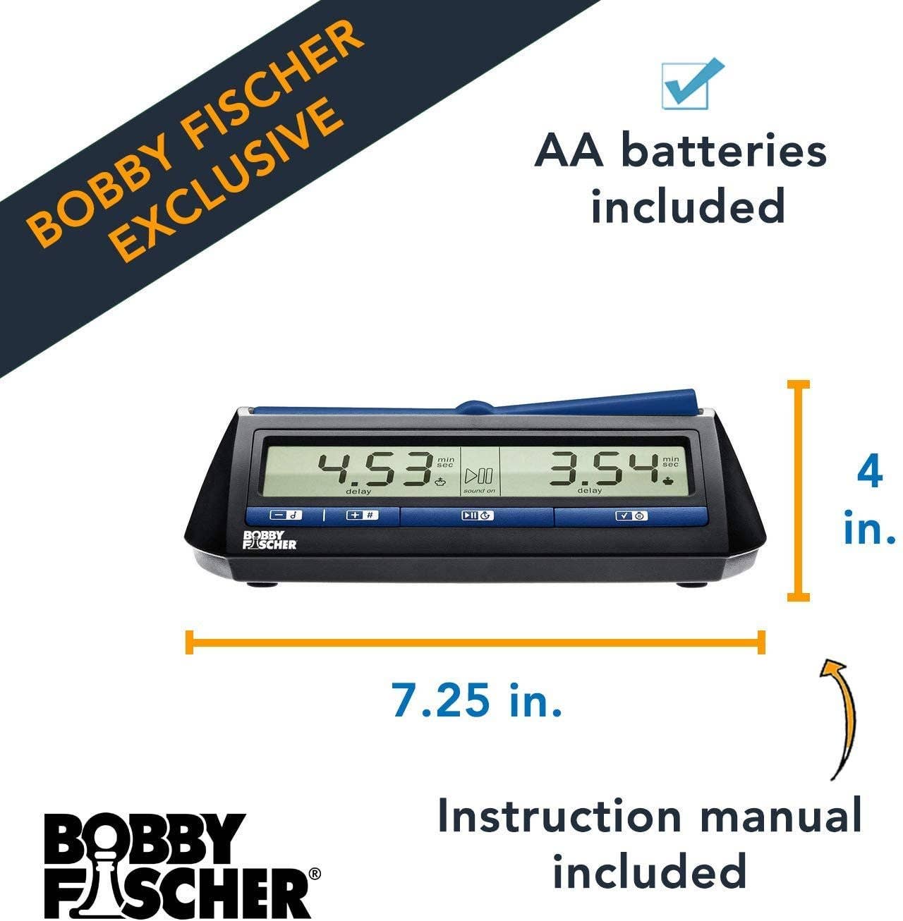 Bobby Fischer Digital Chess Clock/Timer