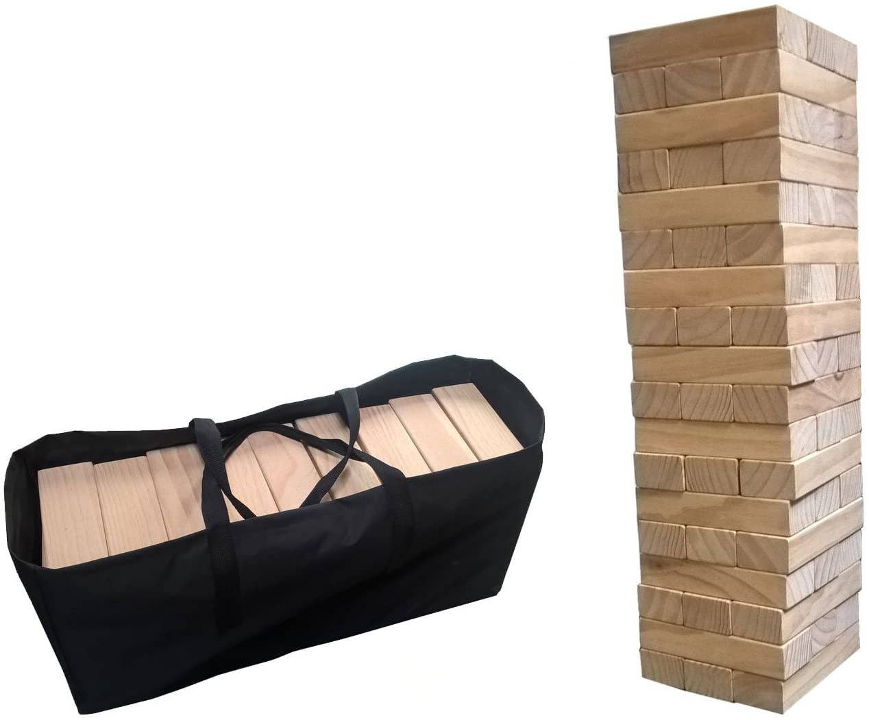 Giant Wood Block Stacking Tower Game