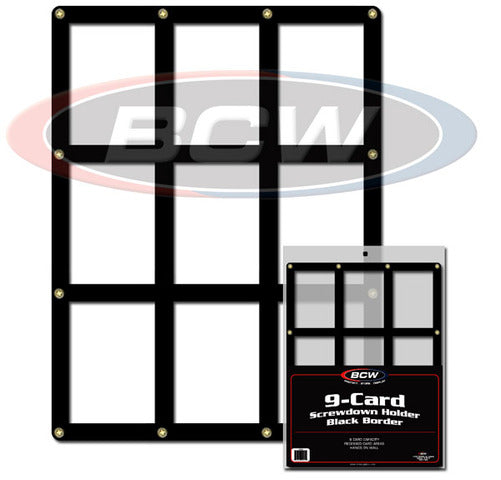 9-Card Screwdown Holder - Black Border