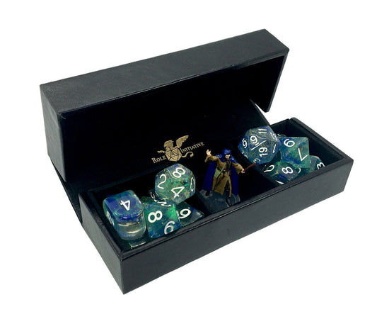 Luxury Faux Leather Dice Box / Rolling Tray - Sorcerer (Tray Only)