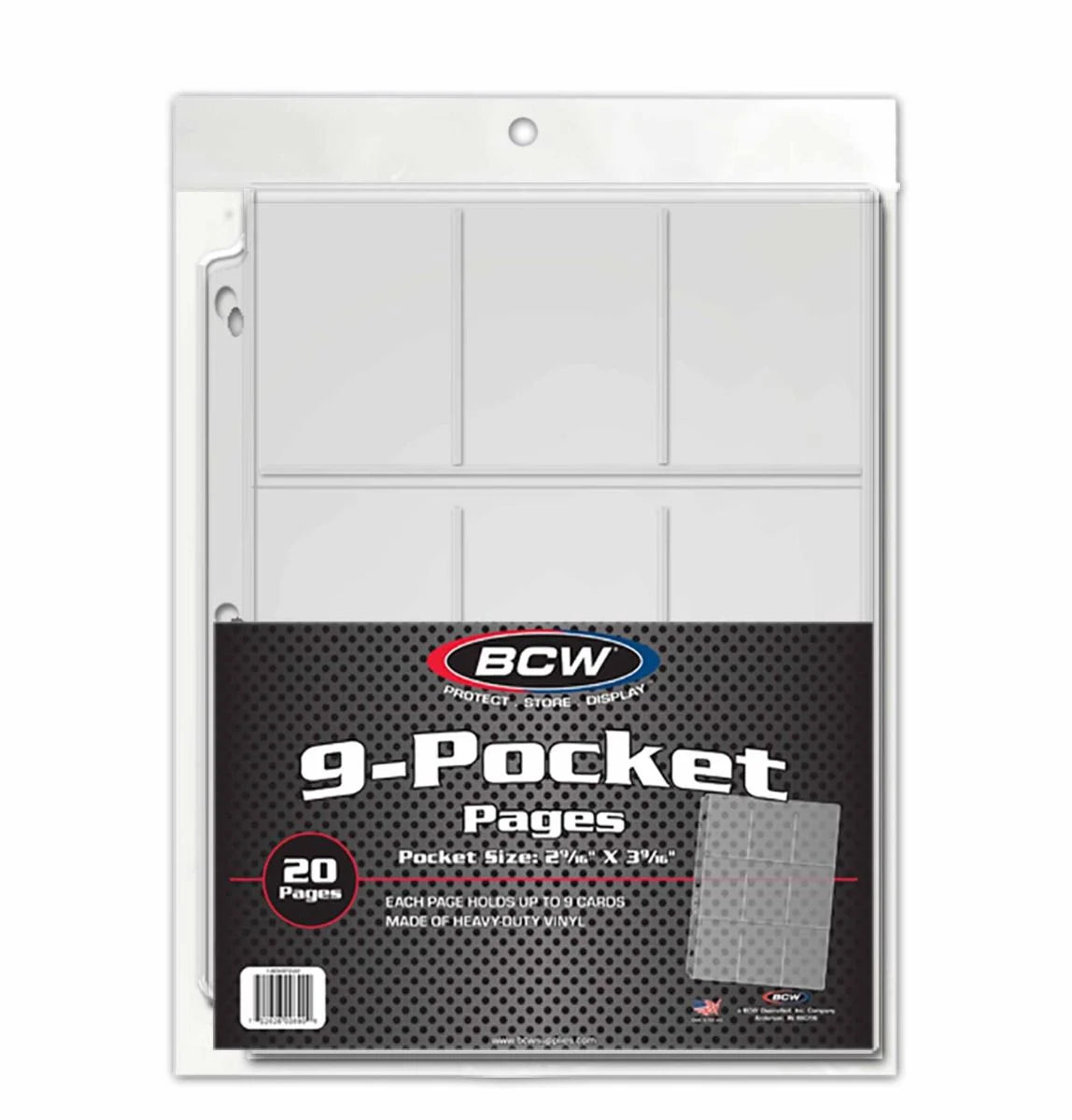 Vinyl 9-Pocket Page