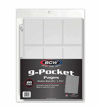 Vinyl 9-Pocket Page