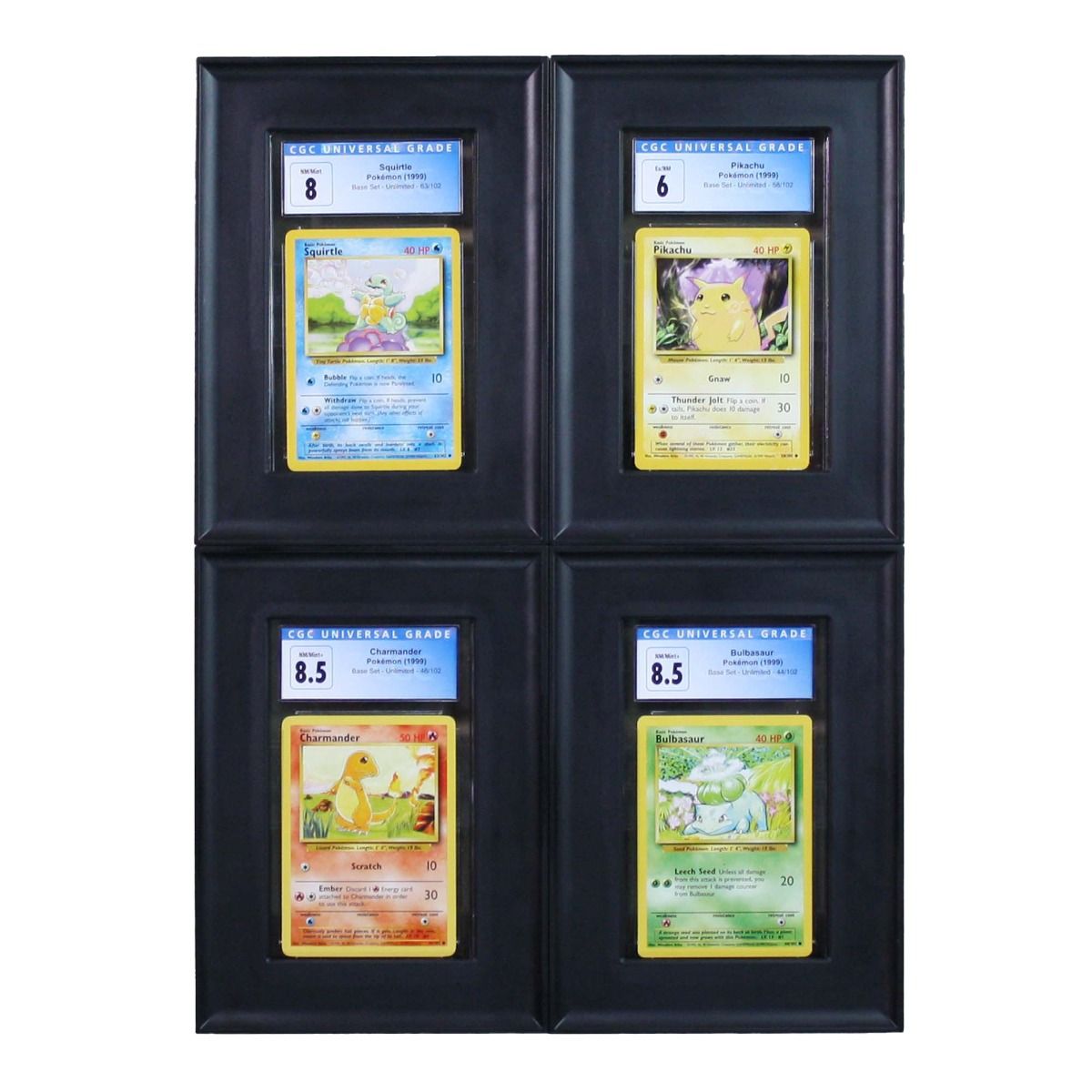 Interlocking Graded Card Frames - Black