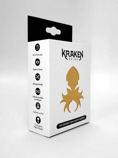 Kraken Skins: Antique Gold Matte Sleeves