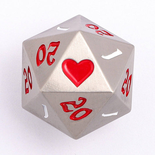 Critical Single D20 - Silver