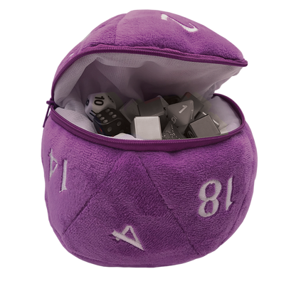 D20 Plush Dice Bag