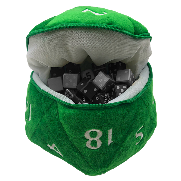 D20 Plush Dice Bag