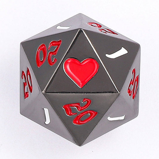 Critical Single D20 - Silver