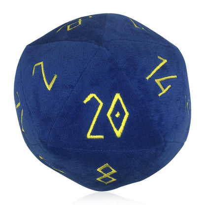 Noble Blue Plushie Boulder D20 Soft Dice