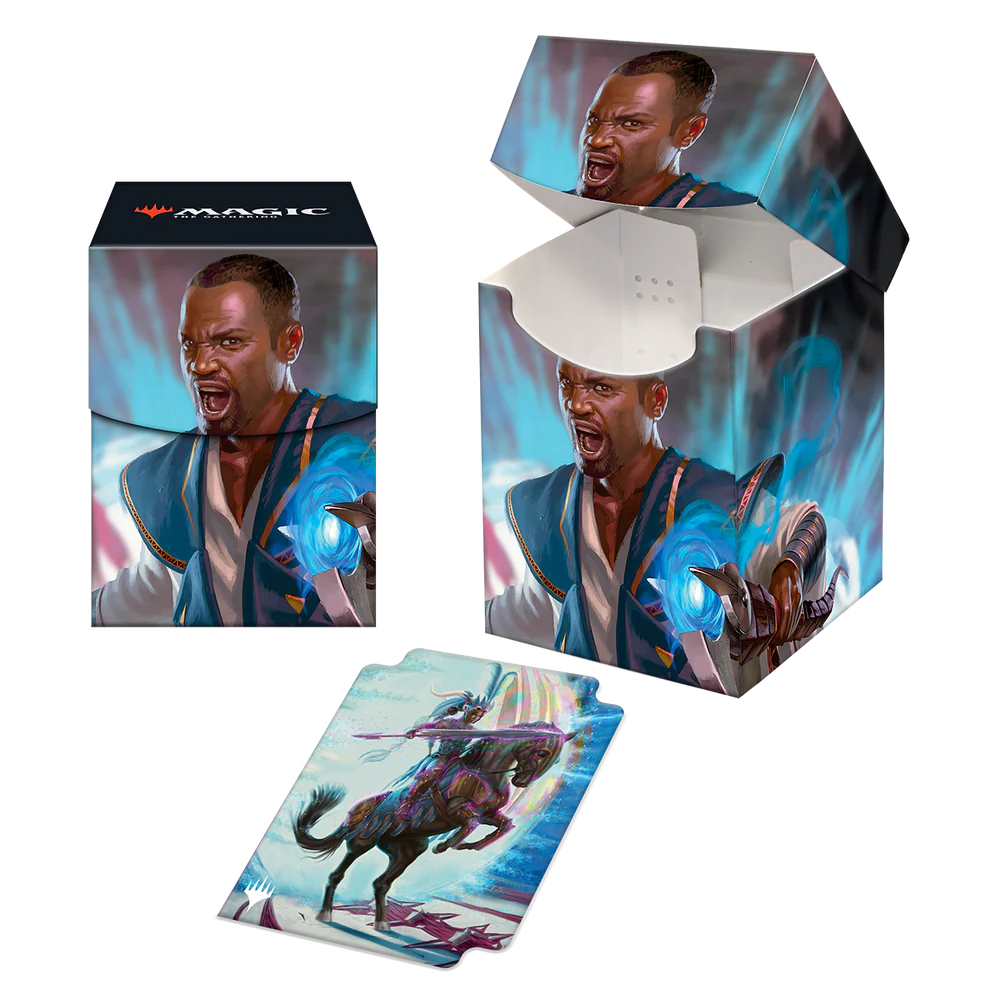 Magic: The Gathering: 100+ Deck Box: March of the Machine Teferi Akosa of Zhalfir / Invasion of New Phyrexia