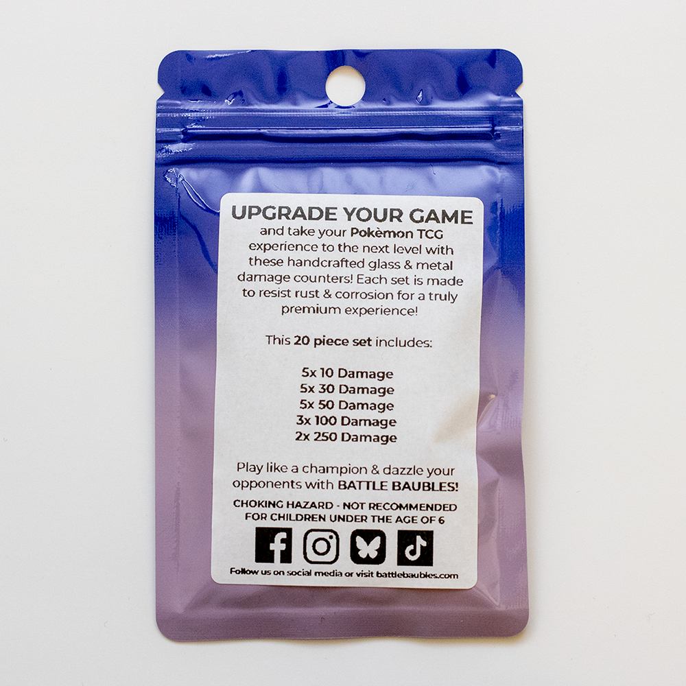Handmade Damage Counters for the Pokémon TCG