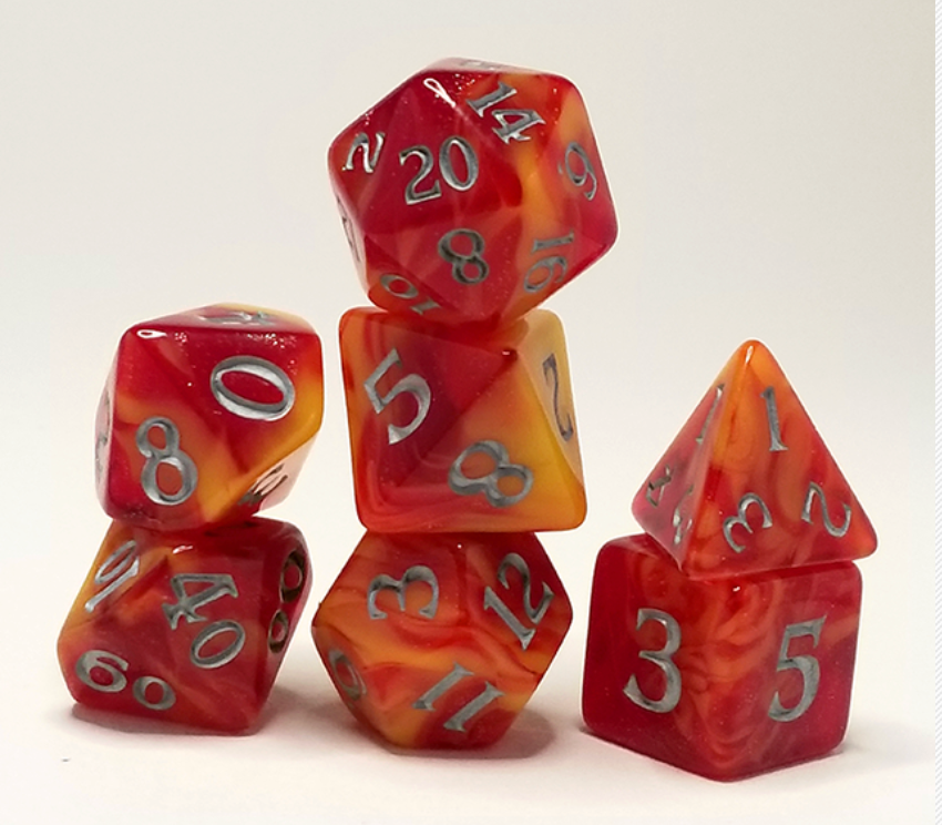 Fireball Char Scented Dice