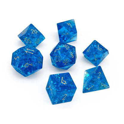 Shattered Zircon Sapphire Glass Dice