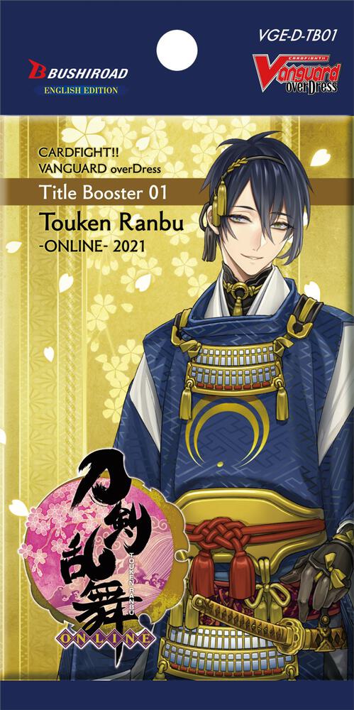 (CLEARANCE) Cardfight!! Vanguard: OverDress: Title Booster 01 Touken Ranbu -ONLINE 2021 Booster Pack (D-TB01)