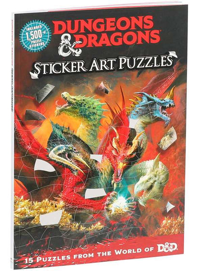 Dungeons & Dragons Sticker Art Puzzles by Steve Behling