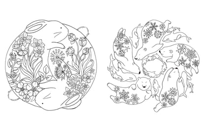 A Million Cute Animals Coloring Book