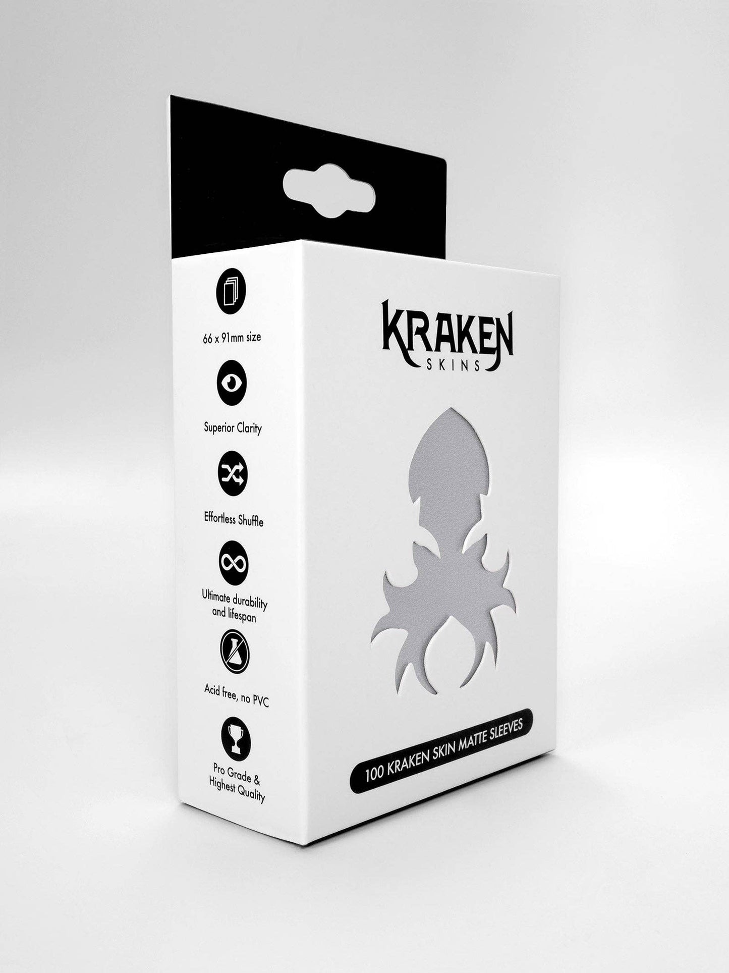 Kraken Skins: Antique Silver Matte Sleeves