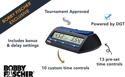 Bobby Fischer Digital Chess Clock/Timer