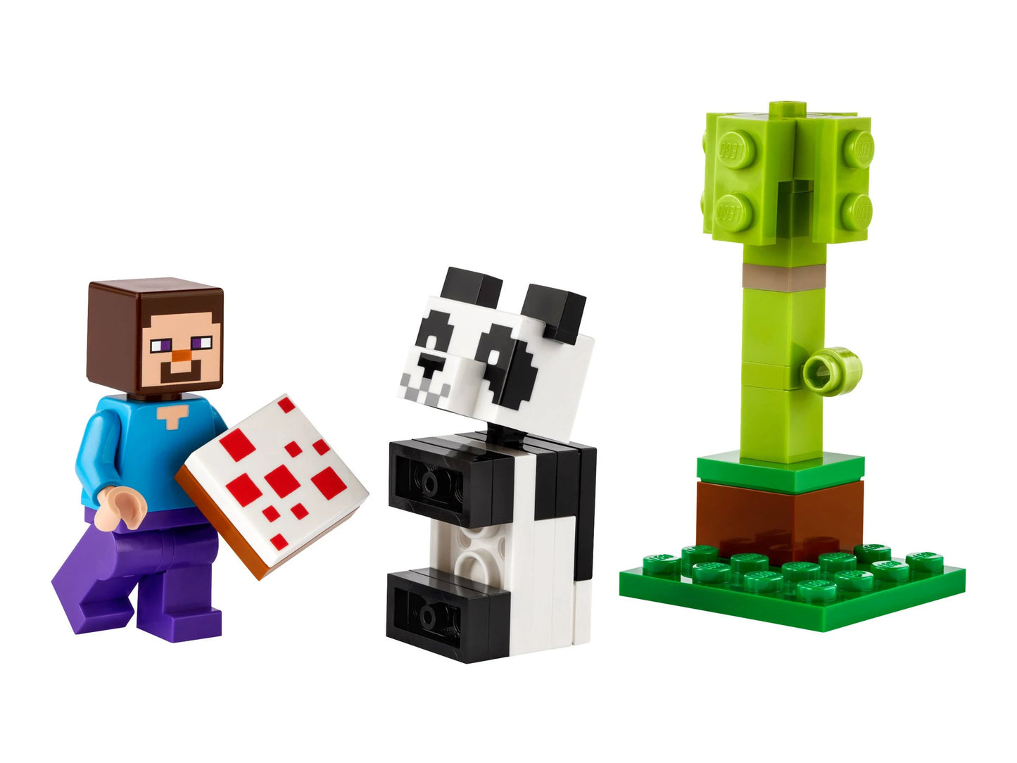 LEGO® Minecraft® Steve and Baby Panda & Kiki's Coconut Attack (30672)
